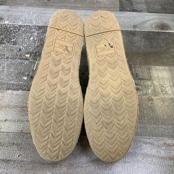 Toms Women’s Size 8 Deconstructed Alpargata Espadrille Shoes Tan Slip On Flats - Picture 9 of 11